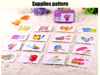 Cartes de puzzle cognitif pour bébé