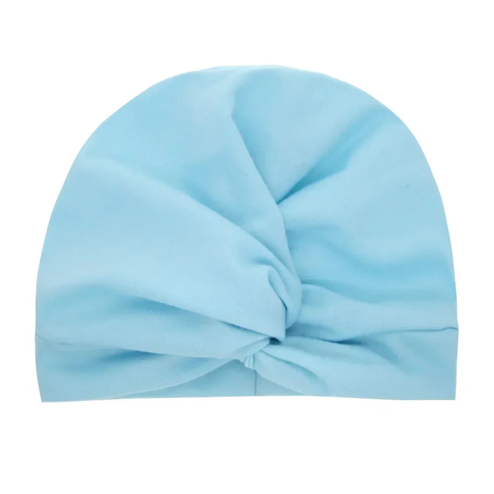 Turban en coton torsadé et noué pour bébé