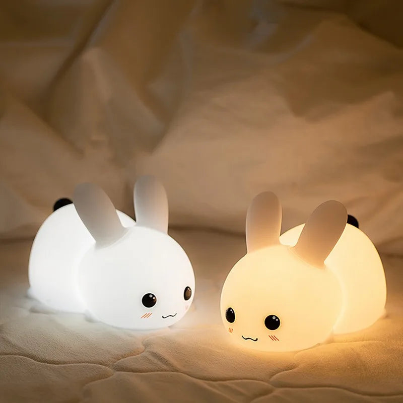 Veilleuse lapin avec télécommande