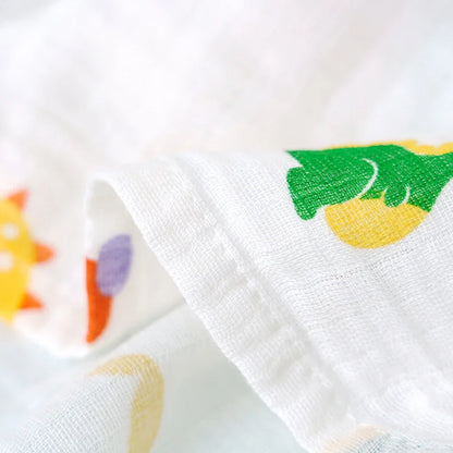Couverture en mousseline avec 2 couches de gaze de bambou pour bébé