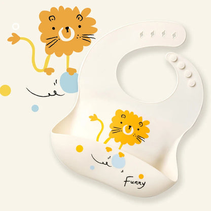 Bavoir en silicone réglable pour bébés