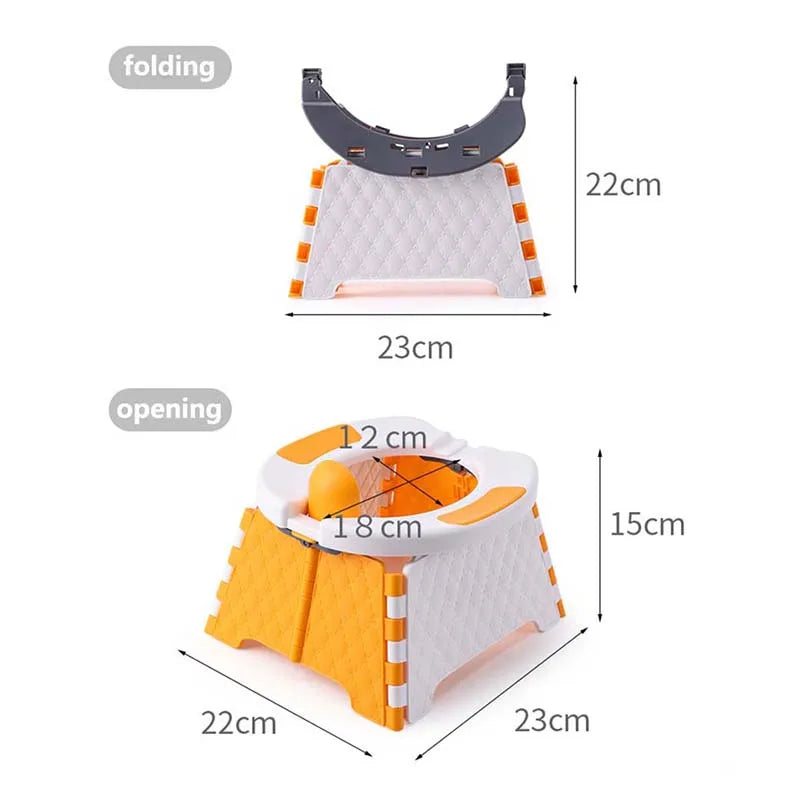 Pot d’urinoir pliable et portable pour bébé