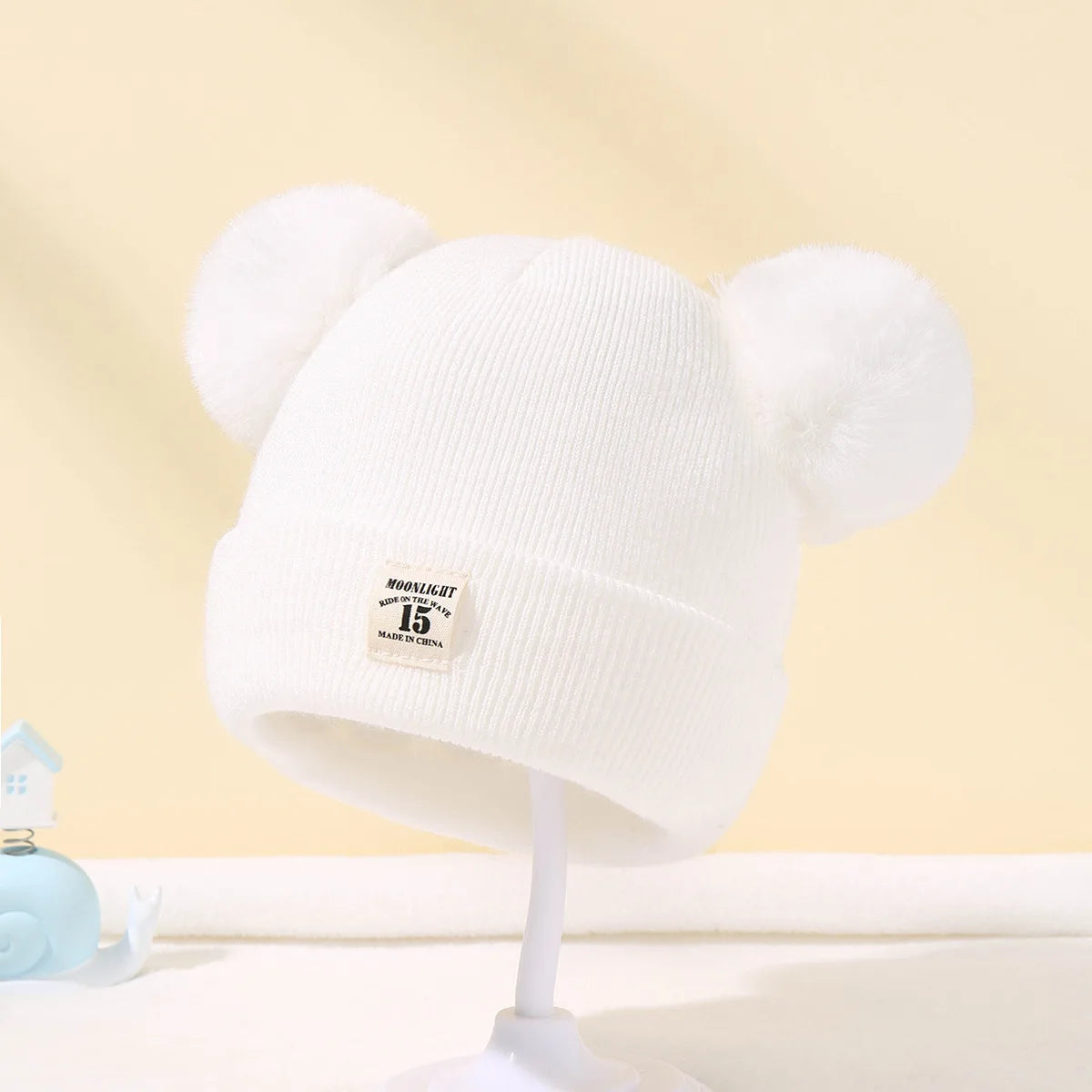 Bonnet bébé avec oreilles d'ours