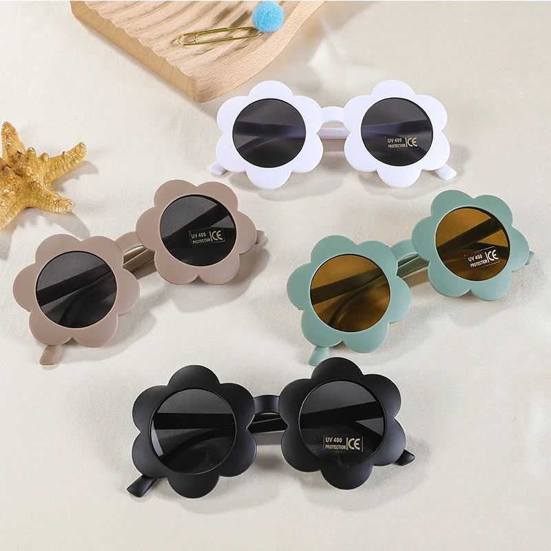 Lunettes de soleil pour bébé en forme de fleur