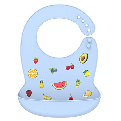 Bavoir pour bébé en silicone souple