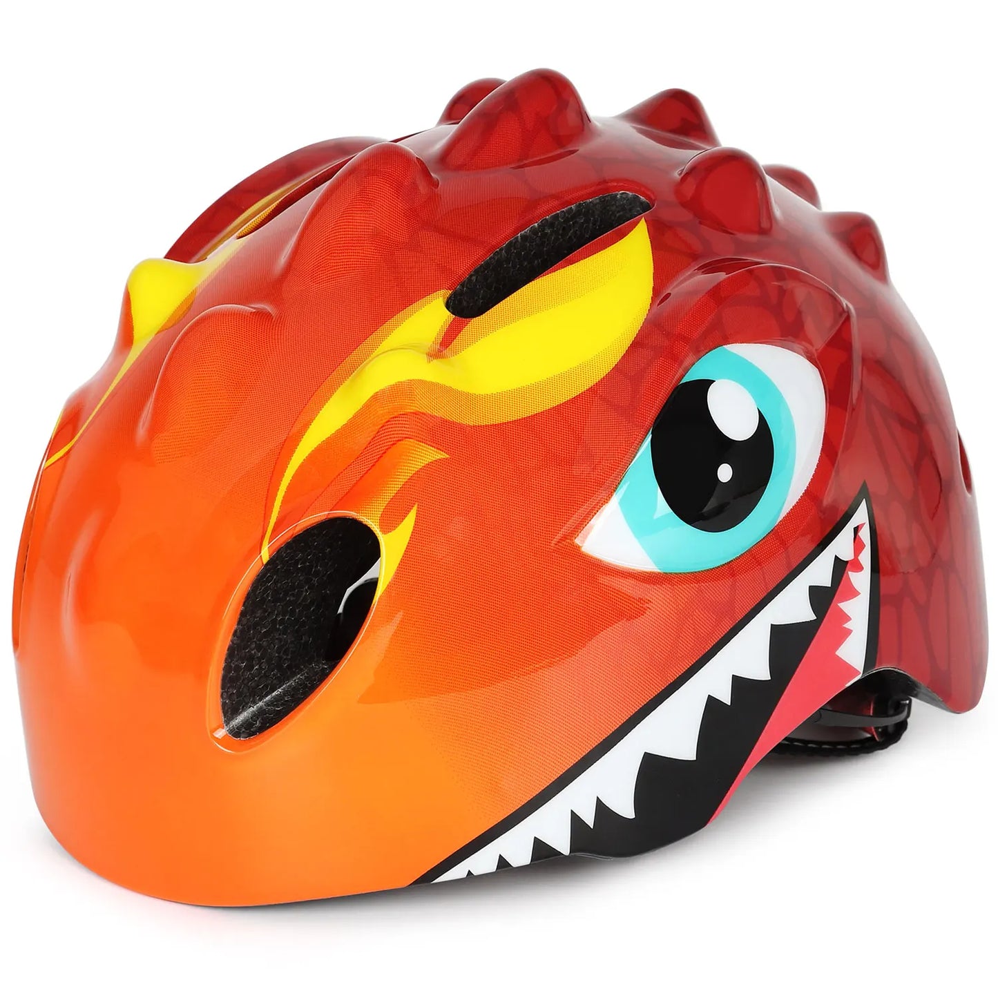 Casque de vélo à motif de dinosaure 3D pour enfants
