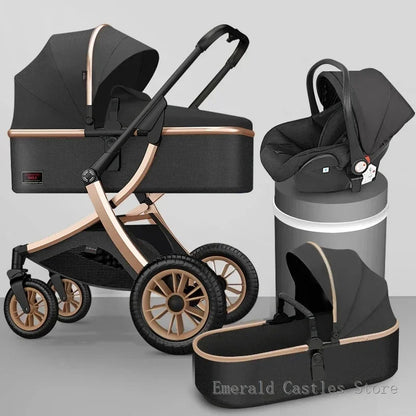 Poussette haute pour bébé