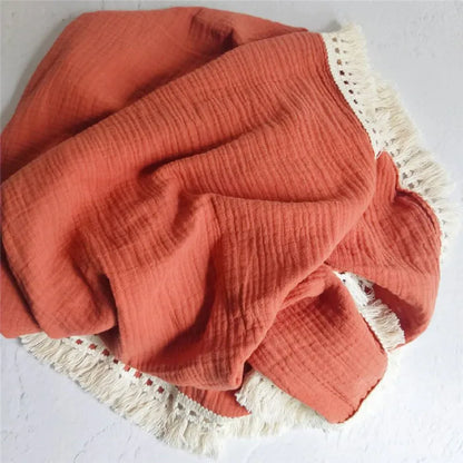 Couverture d’emmaillotage en mousseline de coton pour bébé