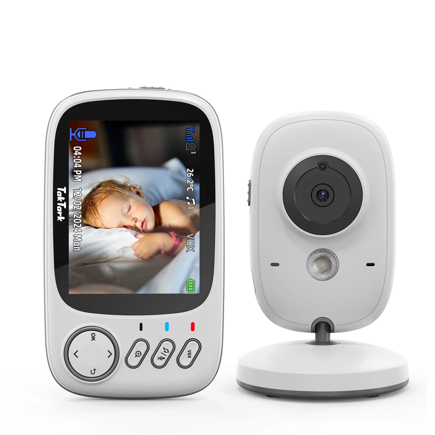Babyphone vidéo sans fil avec écran couleur