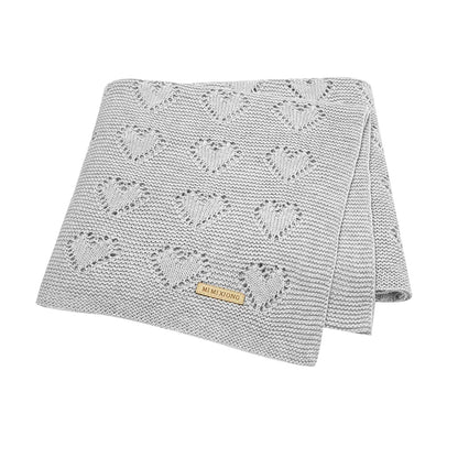 Couverture tricotée en coton pour bébé