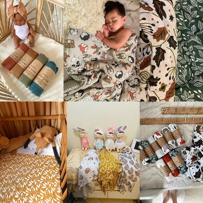 Couverture en tissu de mousseline pour bébé