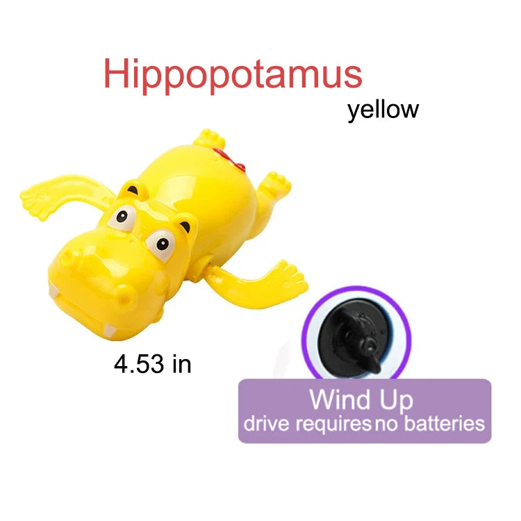 Lot de 3 pièces de jouets de bains hippopotames pour bébé