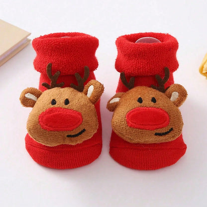 Chaussettes Père Noël en coton pour enfants