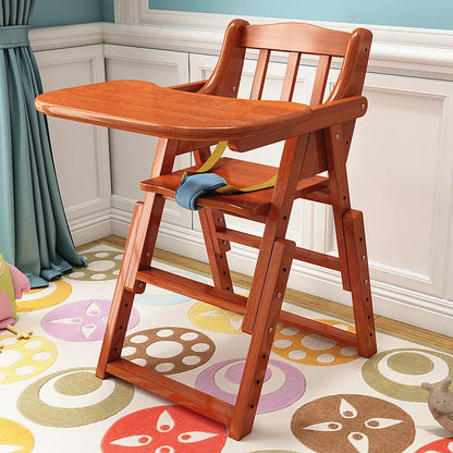 Chaise haute en bois pliable pour bébé