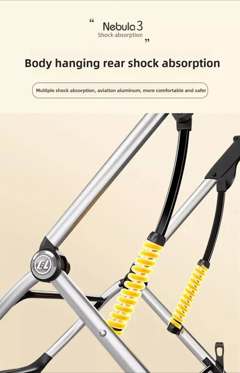 Poussette de luxe portable pour bébé