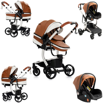 Poussette de paysage haute pliable