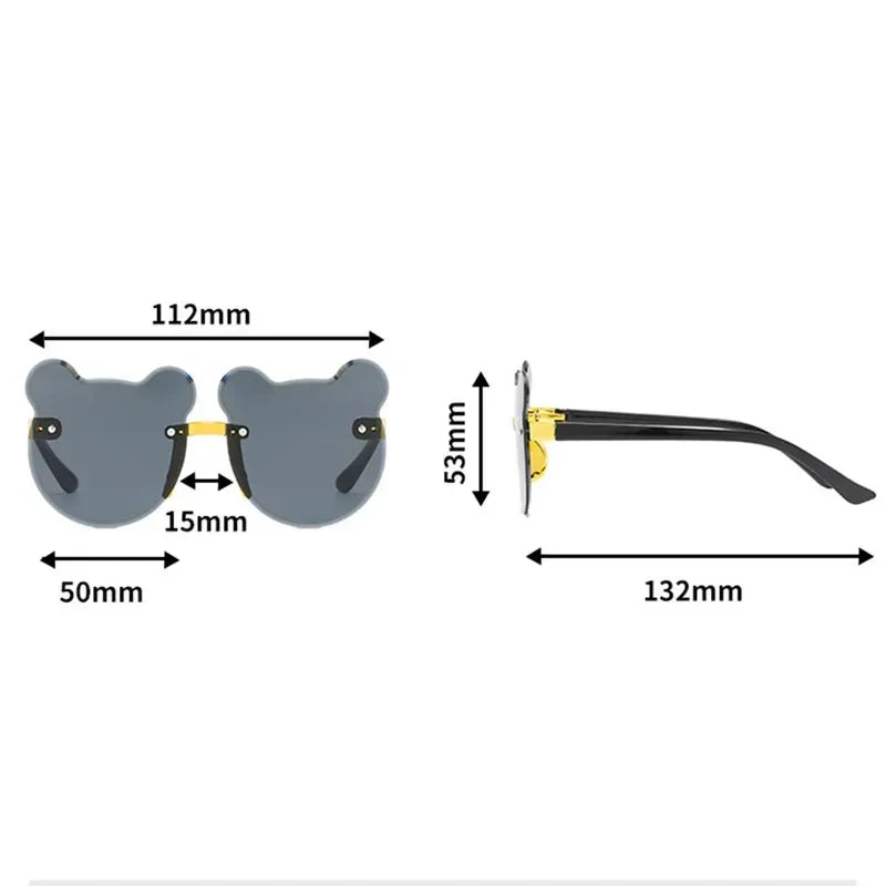 Lunettes de soleil en forme de tête d’ours pour bébé