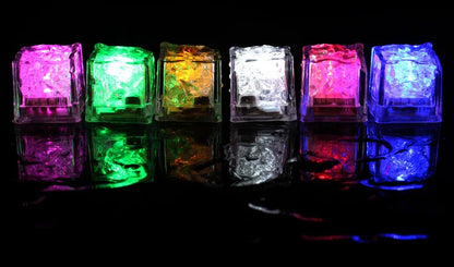 Lot de 6 ou 12 pièces de jouets de bain cubes lumineux