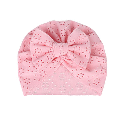 Turban en dentelle avec noeud pour bébé fille