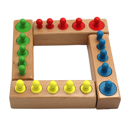 Jeux éducatifs montessori avec cylindres