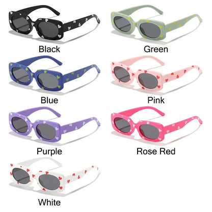 Lunettes de soleil à imprimé cœur pour enfants