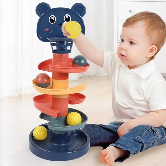 Jouet Montessori interactif pour bébé Roll Ball