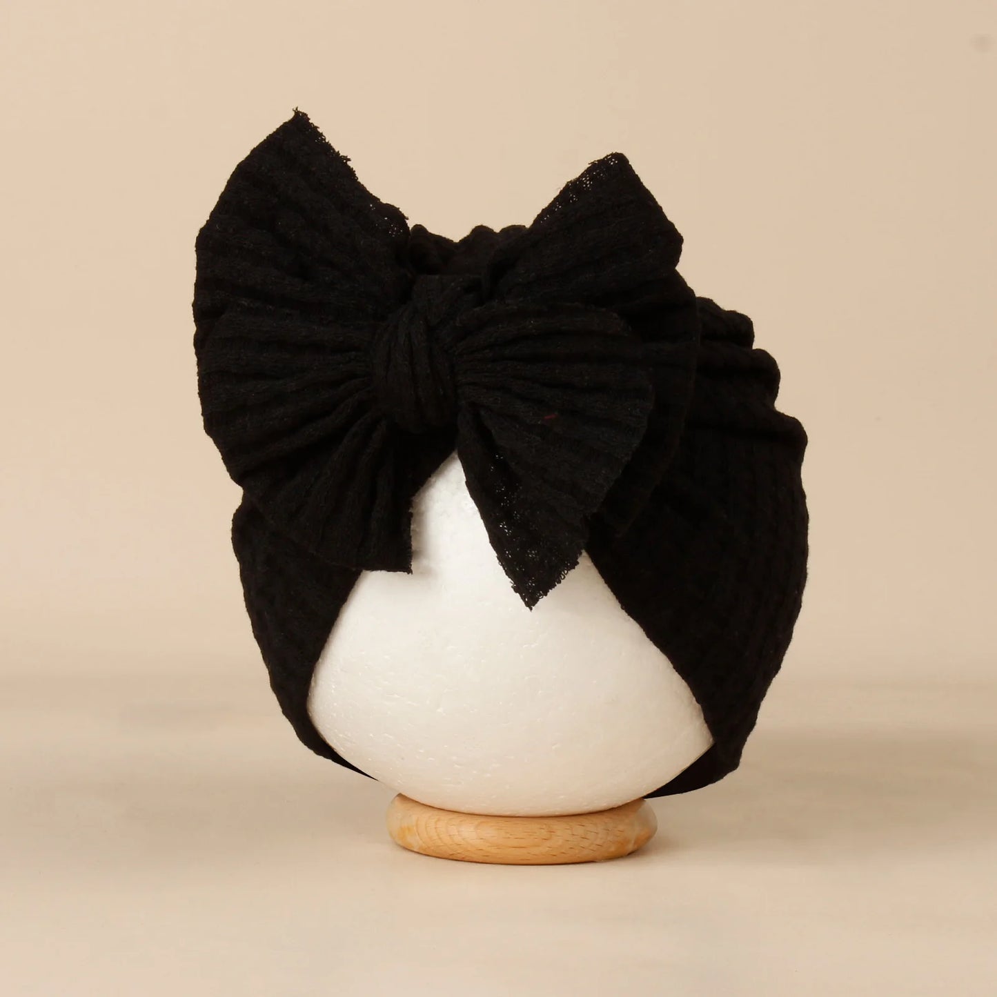 Turban en tricot avec noeud pour bébé