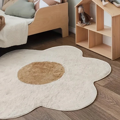 Tapis de sol bébé doux en forme de fleur