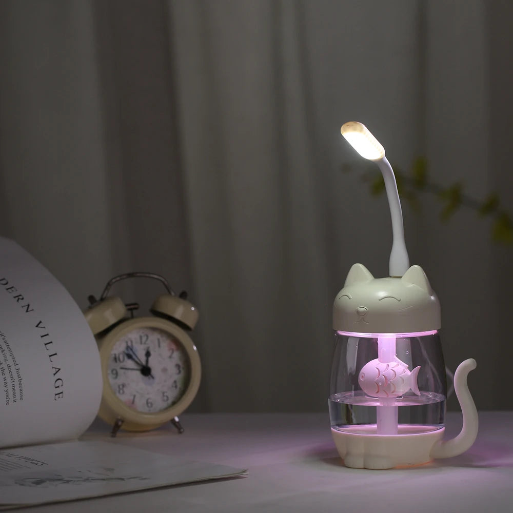 Humidificateur d’air en forme de chat