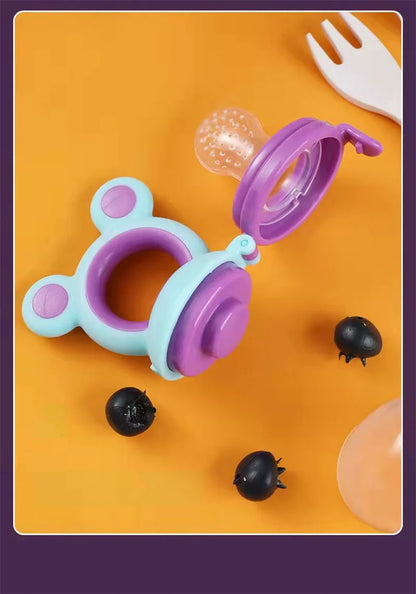 Tétine de dentition en silicone avec surfaces texturées