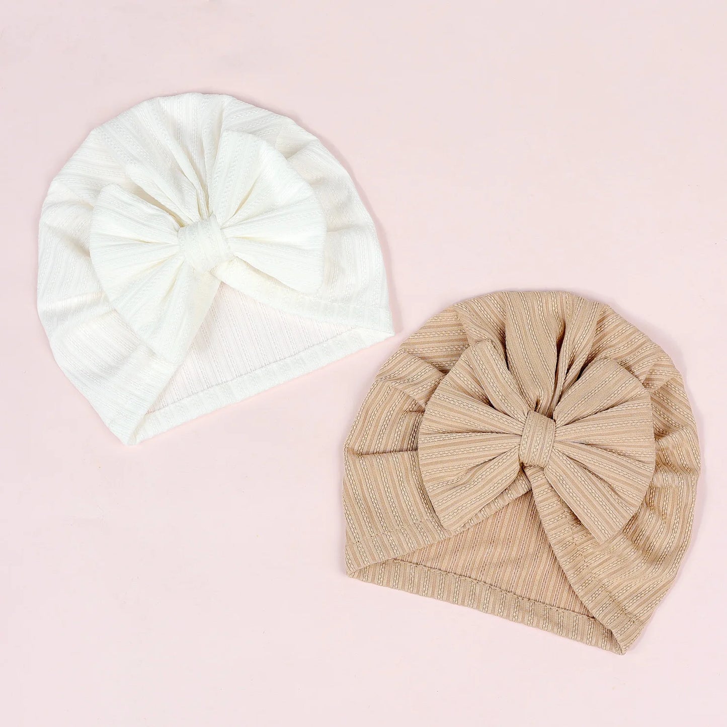 Turban en coton doux avec nœud papillon pour fille