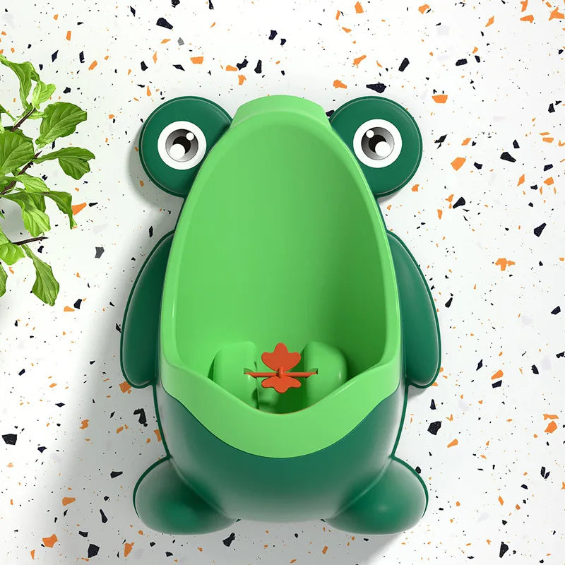 Urinoir vertical forme grenouille pour petit garçon