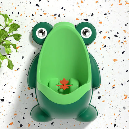 Urinoir vertical forme grenouille pour petit garçon