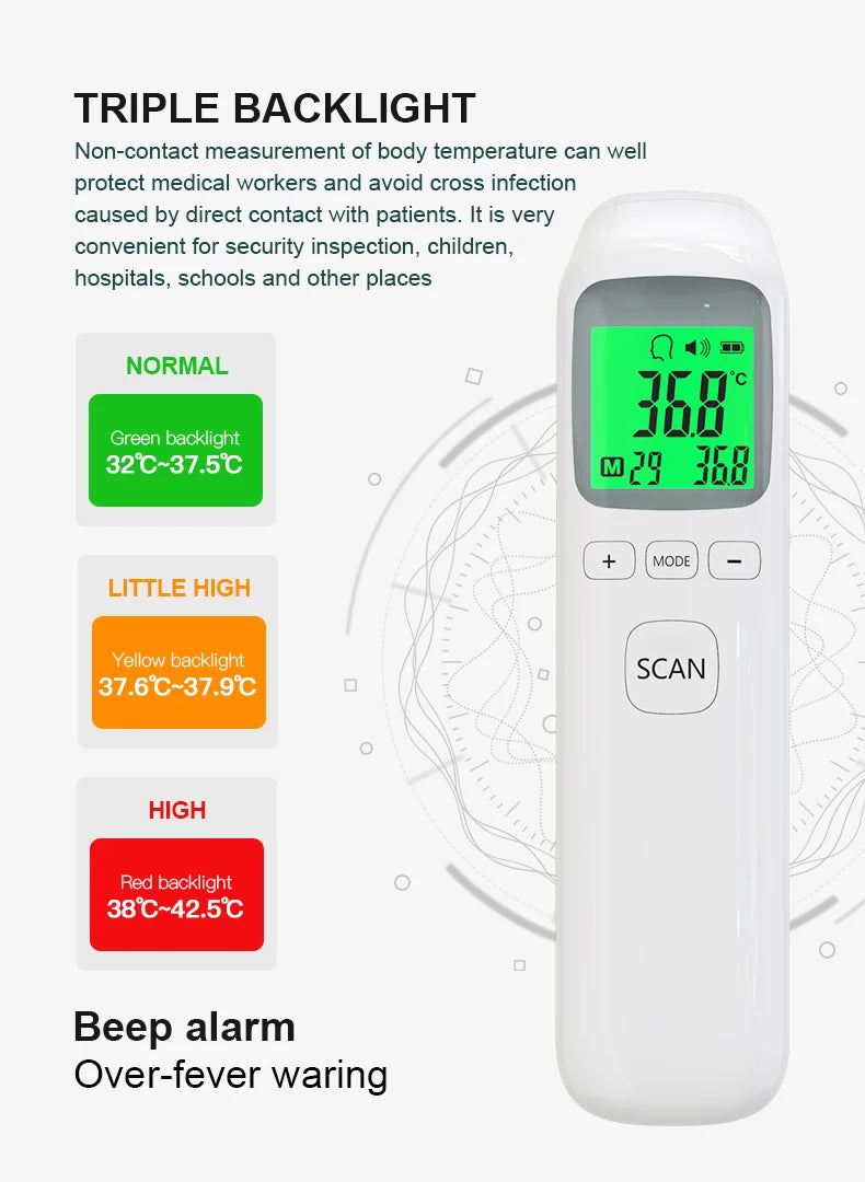 Thermomètre frontal à infrarouge pour bébé
