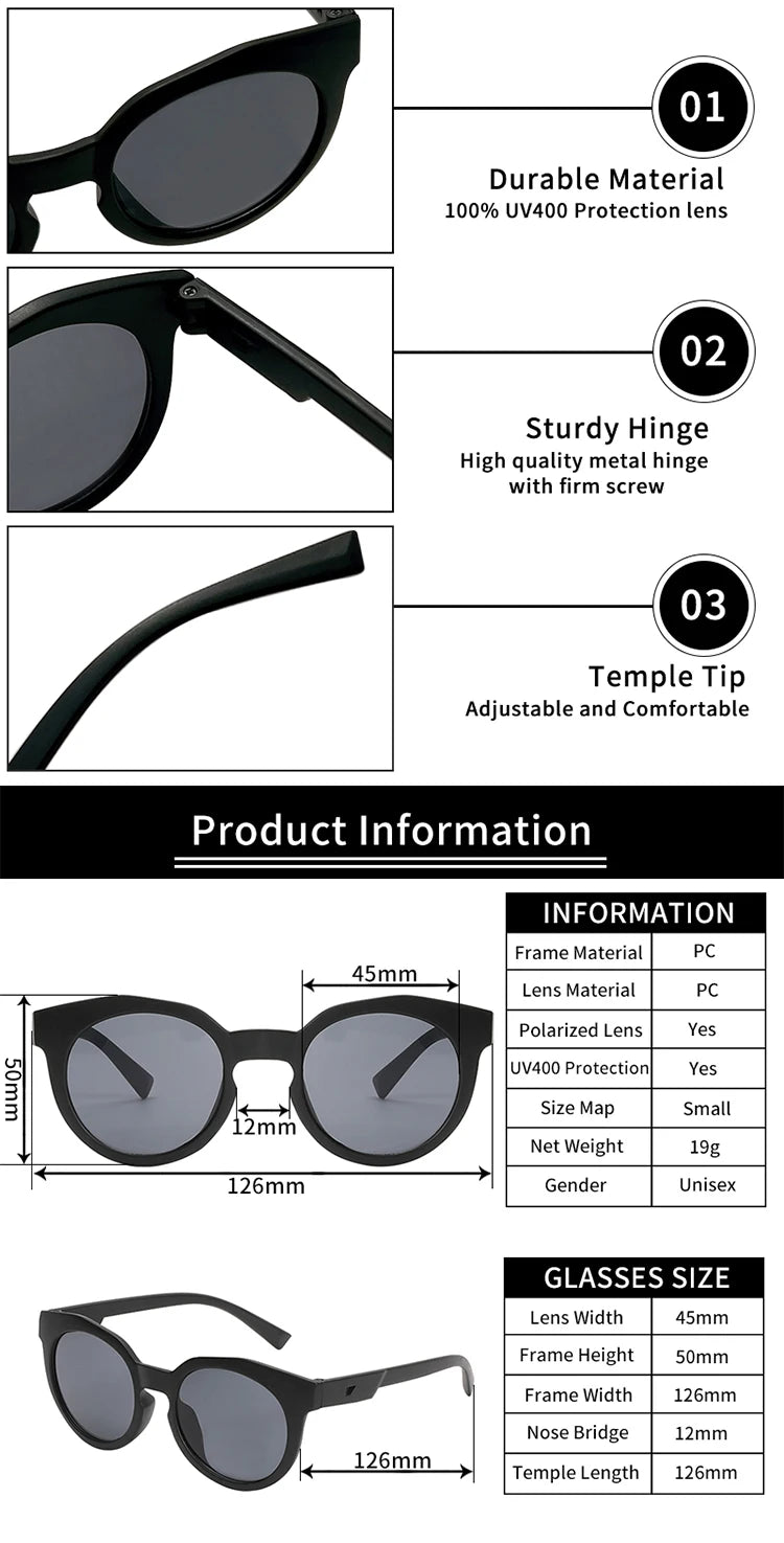 Lunettes de soleil classiques pour enfants
