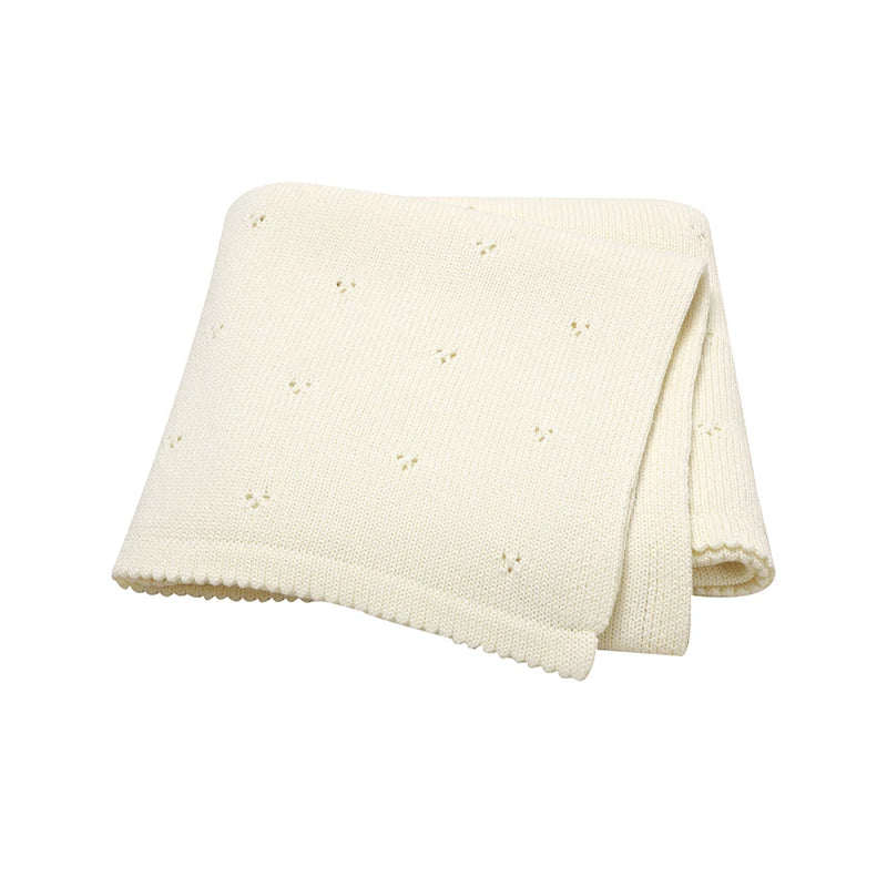 Couverture tricotée et décontractée pour bébé