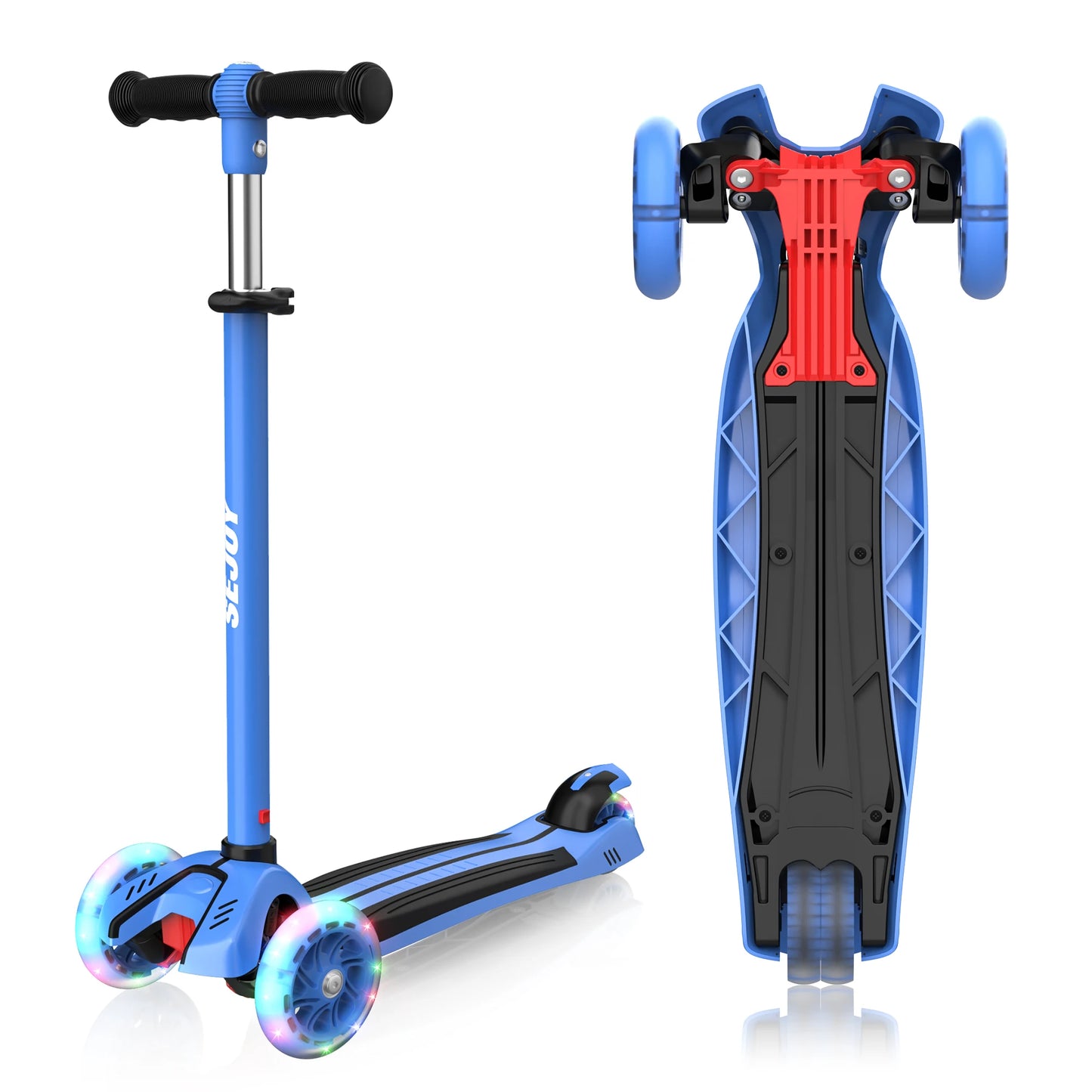 Trottinette pliable motif coccinelle pour enfant