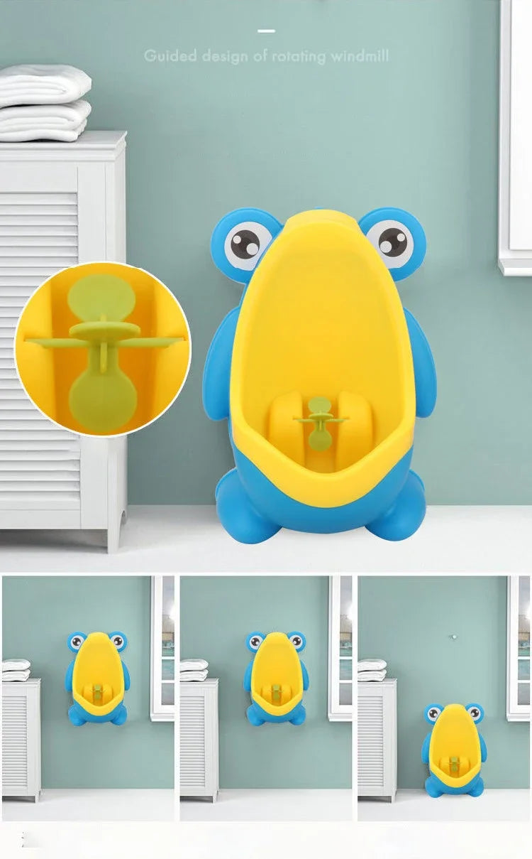 Urinoir vertical forme grenouille pour petit garçon