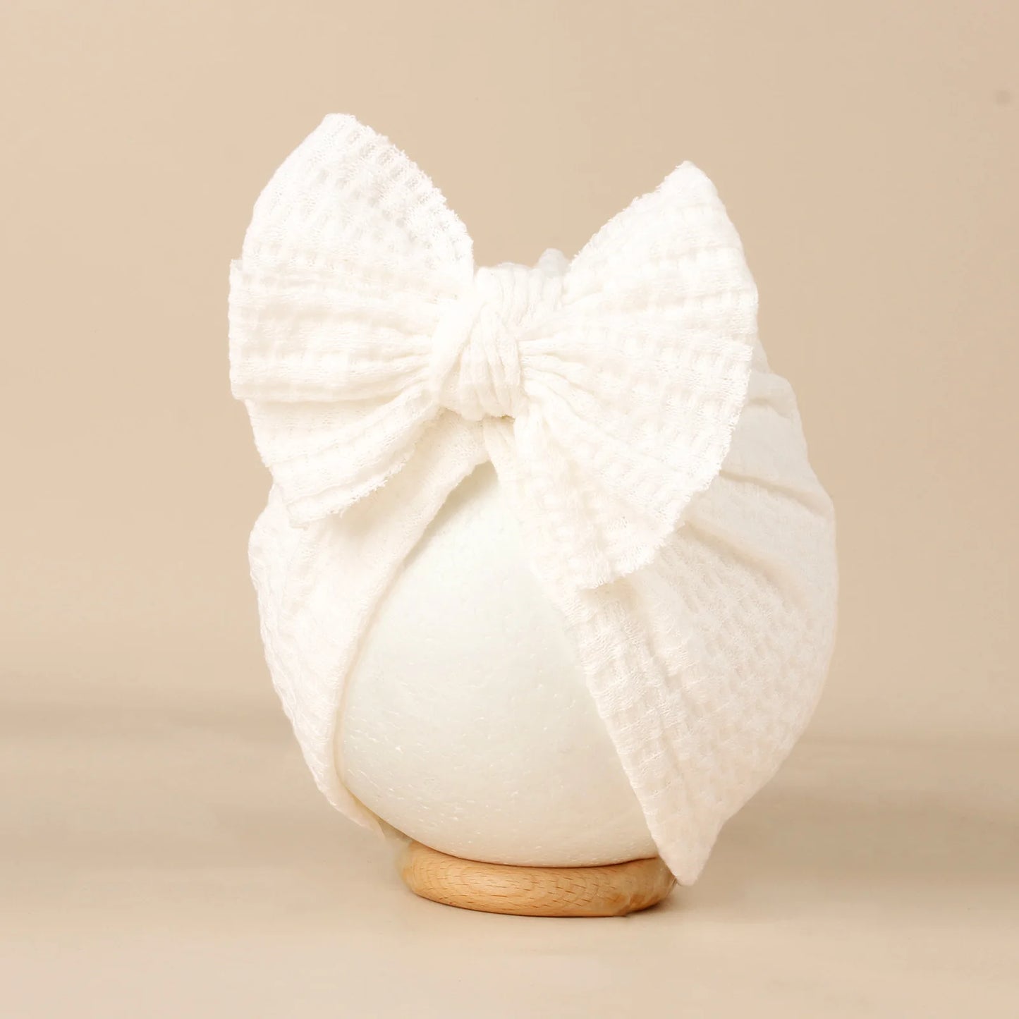 Turban en tricot avec noeud pour bébé