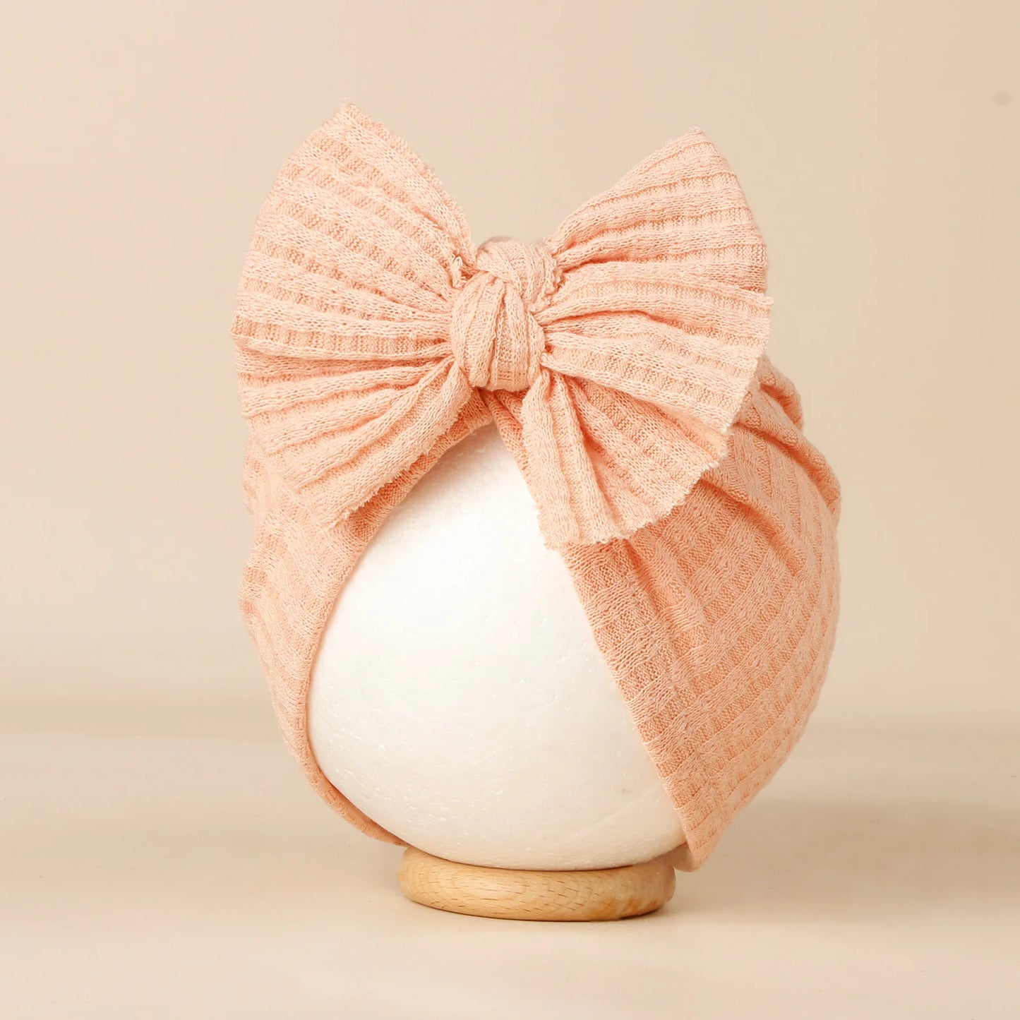 Turban en tricot avec noeud pour bébé