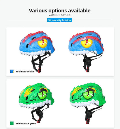 Casque vélo en forme de dinosaure pour enfants
