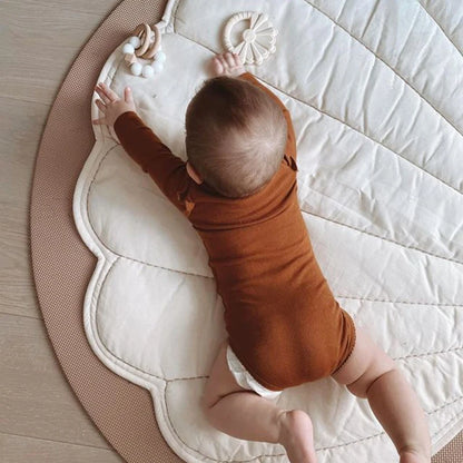 Tapis de sol bébé tout doux en forme de coquille
