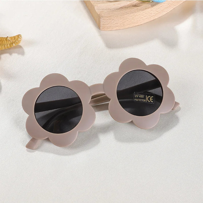 Lunettes de soleil pour bébé en forme de fleur