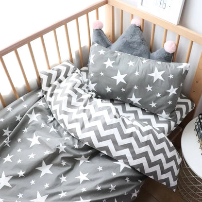 Parure de lit en coton doux pour bébé