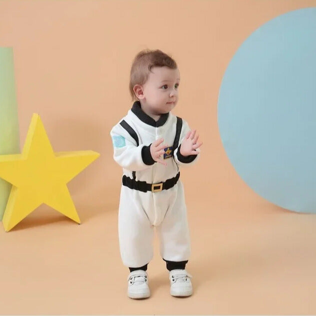 Déguisement bébé astronaute blanc body