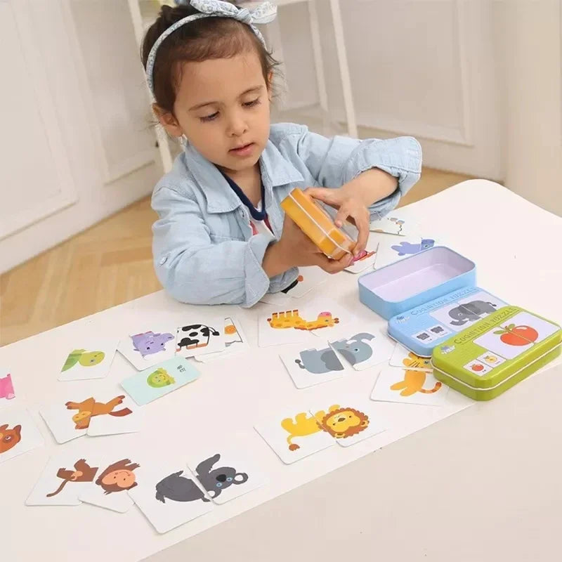 Cartes de puzzle cognitif pour bébé