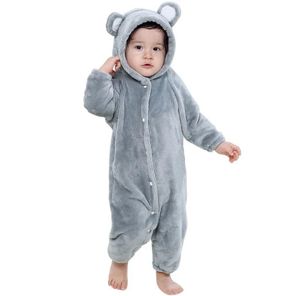 Combinaison pyjama chaud à motifs d’animaux pour bébé