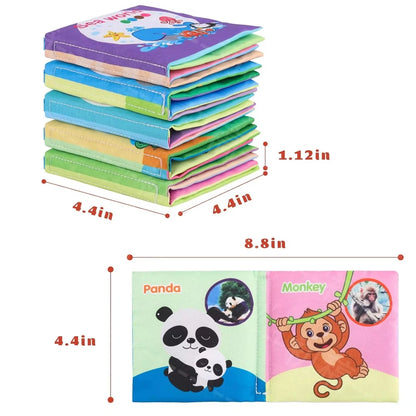 Livre éducatif en tissu doux pour bébé