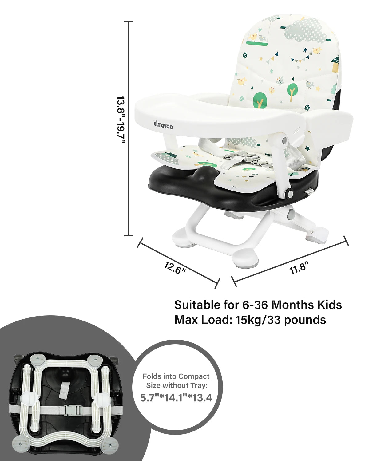 Chaise pliable multifonctionnelle pour bébé