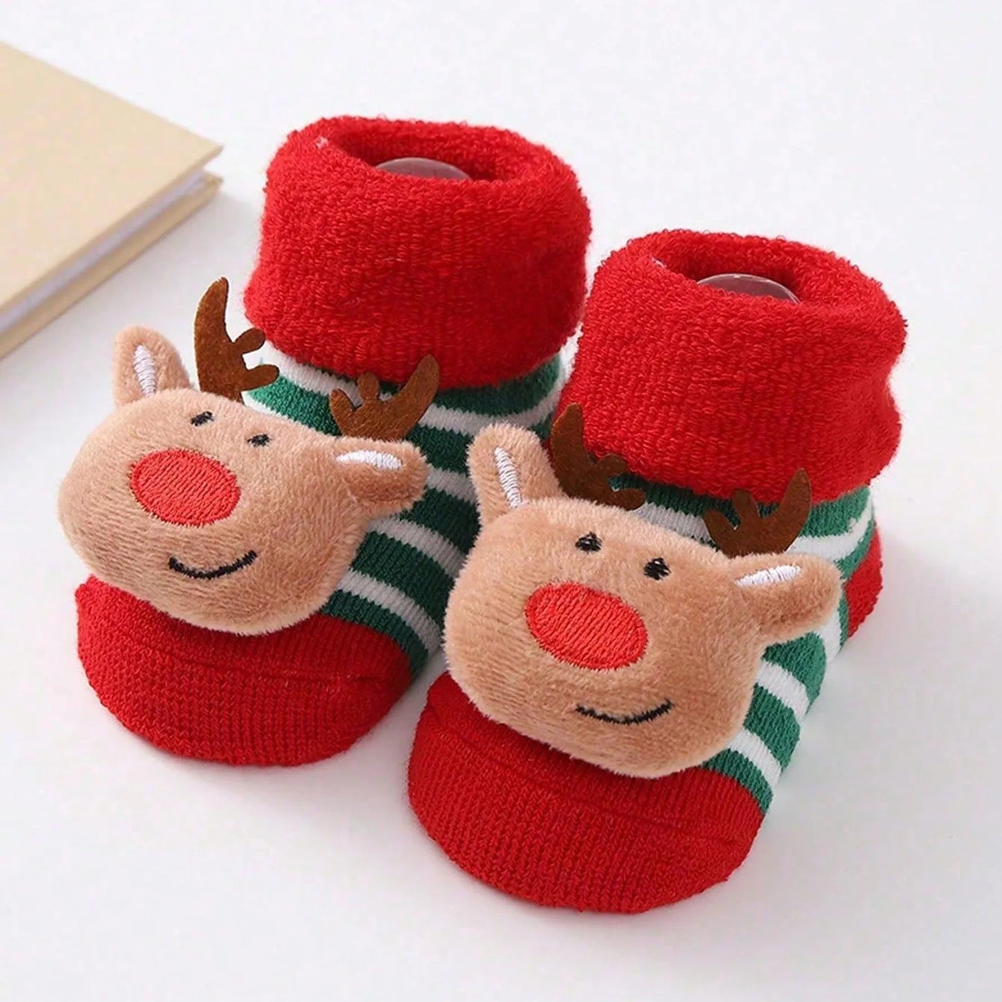 Chaussettes Père Noël en coton pour enfants